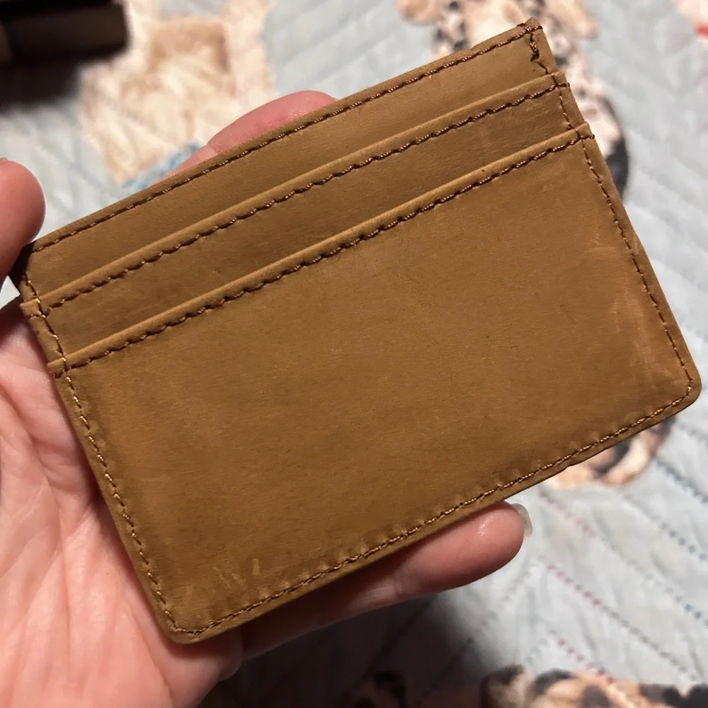 Justin Boots RFID‎ ID Credit Card Holing Wallet Brown Western NEW!